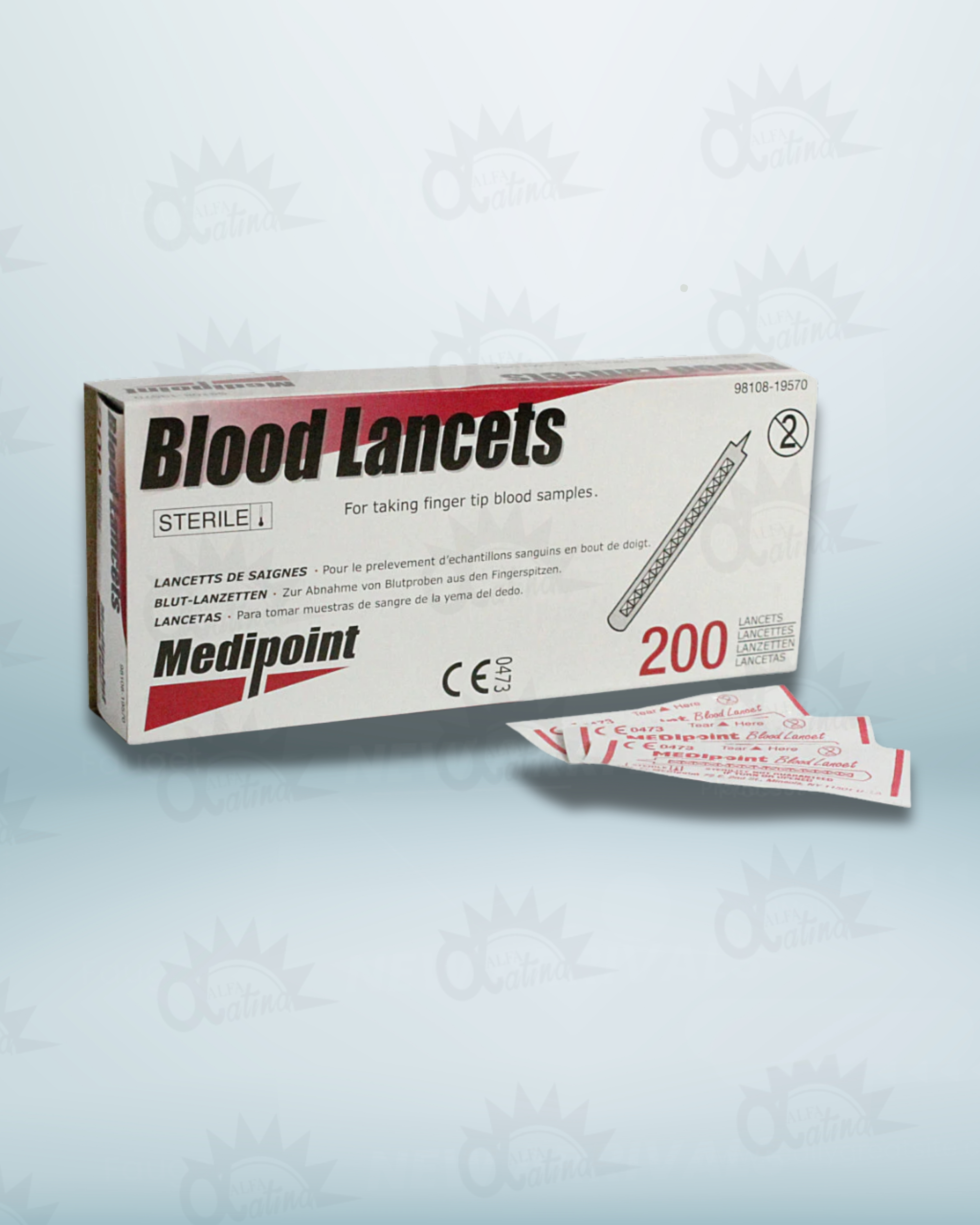 LANCETAS PARA MUESTRA DE SANGRE X 200 UND